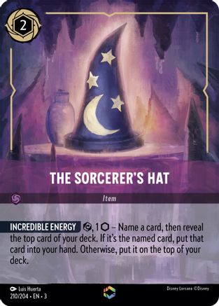 (210/204) The Sorcerer's Hat (Enchanted) - Into the Inklands Holofoil