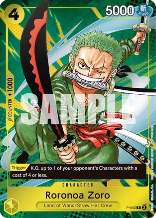 (P-042) Roronoa Zoro (Event Pack Vol. 3) - One Piece Promotion Cards Foil