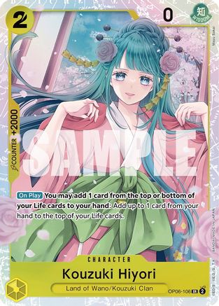 (OP06-106) Kouzuki Hiyori - Wings of the Captain Foil