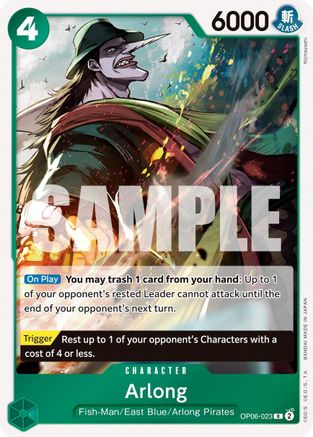 (OP06-023) Arlong - Wings of the Captain Foil