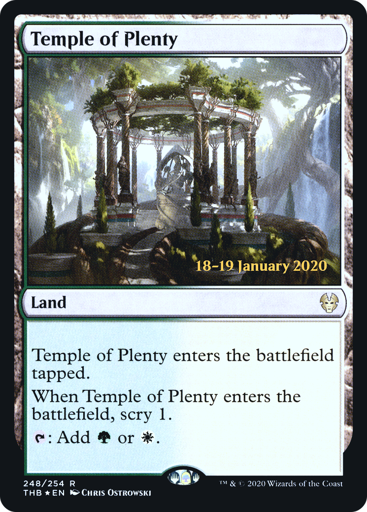 Temple of Plenty (PRE-248S) - Theros Beyond Death Promos (Prerelease) Foil