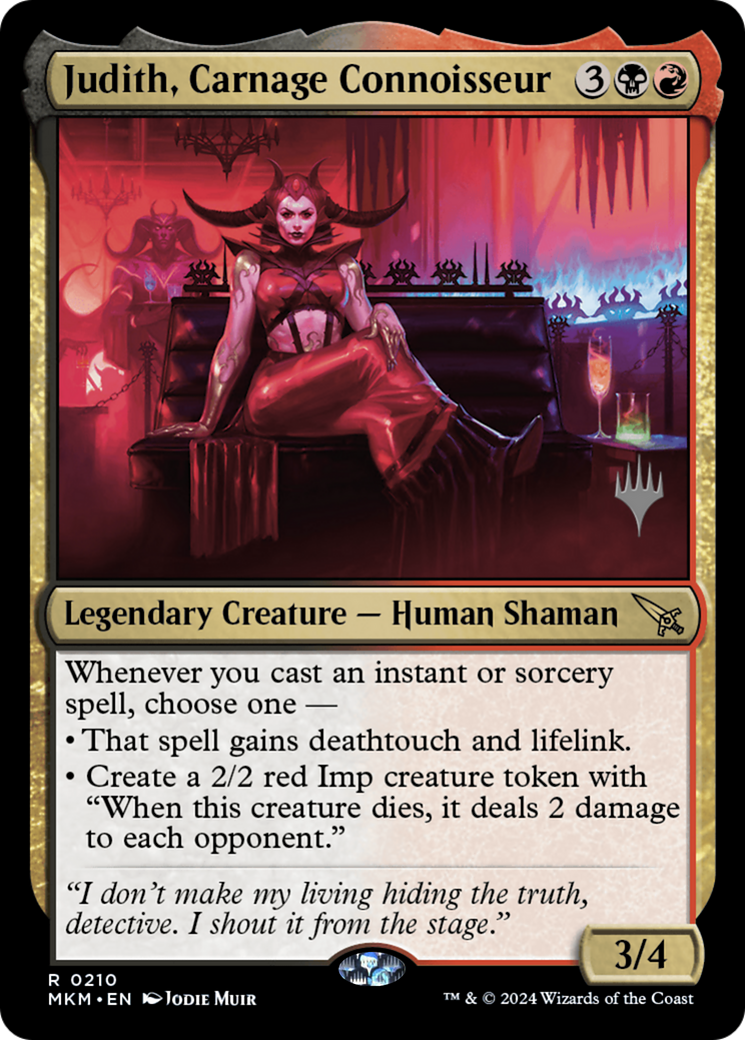 Judith, Carnage Connoisseur (PPMKM-210) - Murders at Karlov Manor Promos (Promo Pack)