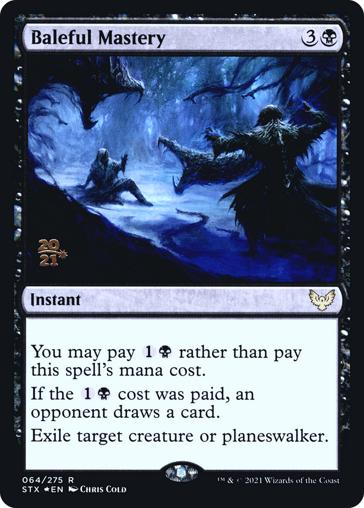 Baleful Mastery (PRE-64S) - Strixhaven: School of Mages Promos (Prerelease) Foil