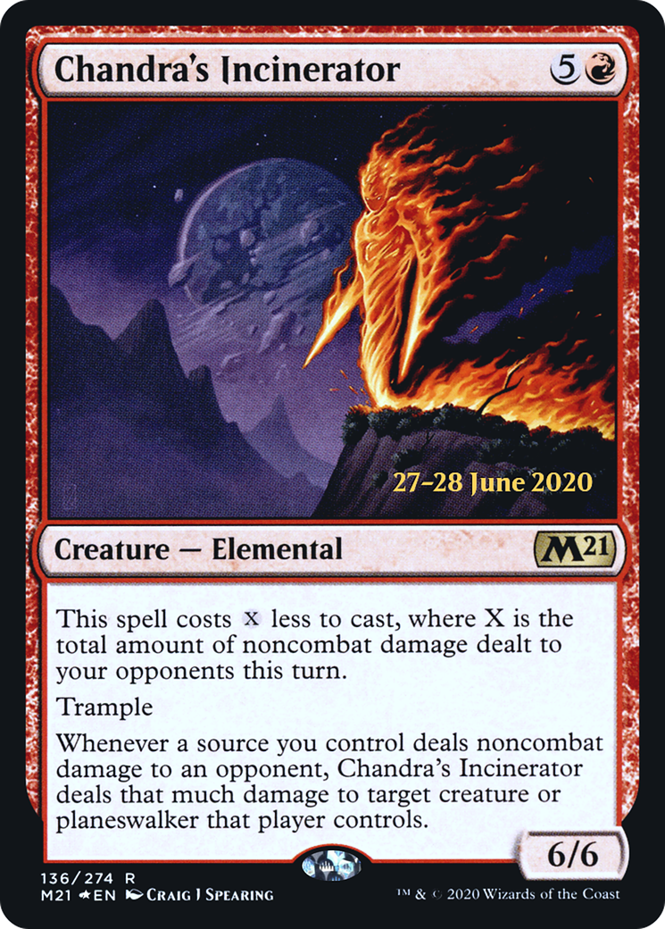 Chandra's Incinerator (PRE-136S) - Core Set 2021 Promos (Prerelease) Foil