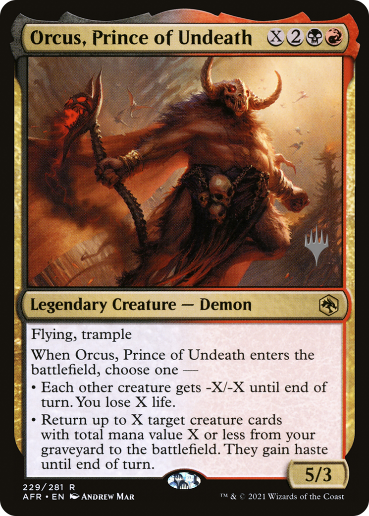 Orcus, Prince of Undeath (PPAFR-229) - Adventures in the Forgotten Realms Promos (Promo Pack)