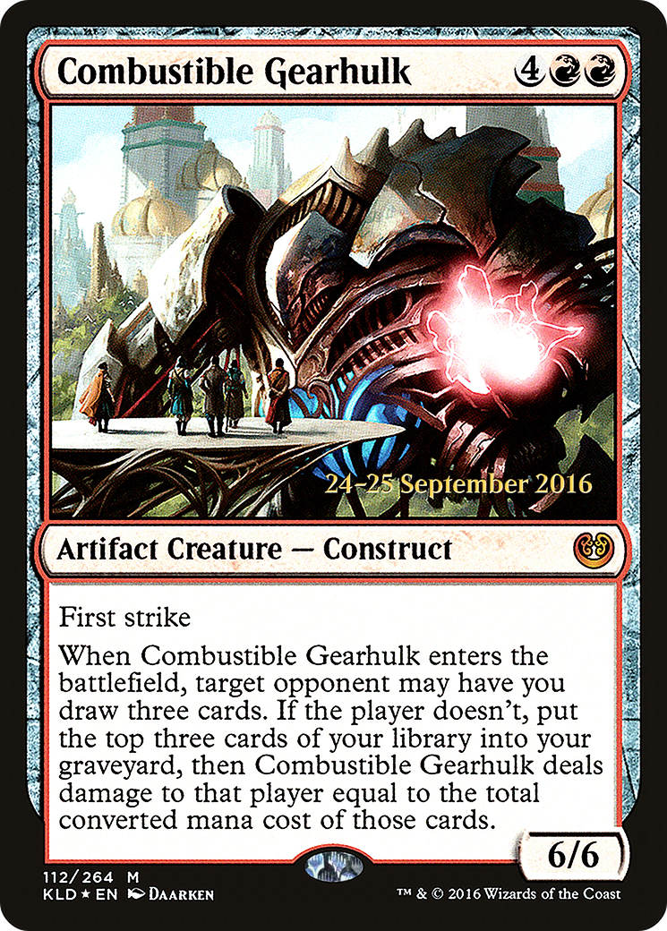 Combustible Gearhulk (PRE-112S) - Kaladesh Promos (Prerelease) Foil