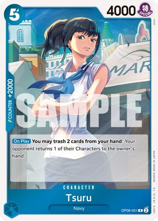 (OP06-051) Tsuru - Wings of the Captain Foil