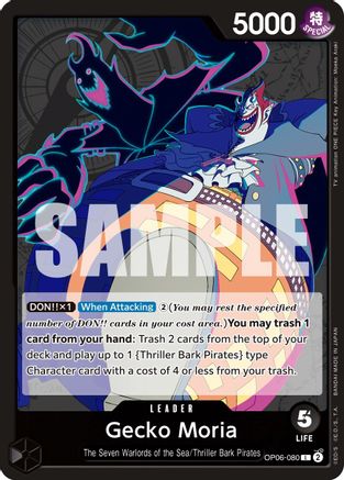 (OP06-080) Gecko Moria (080) - Wings of the Captain Normal