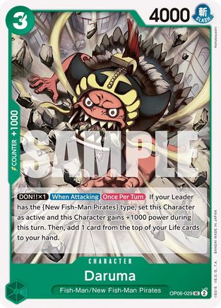 (OP06-029) Daruma - Wings of the Captain Normal