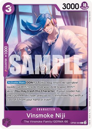 (OP06-064) Vinsmoke Niji (064) - Wings of the Captain Normal