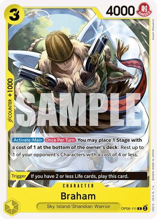 (OP06-111) Braham - Wings of the Captain Normal