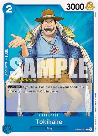 (OP06-052) Tokikake - Wings of the Captain Pre-Release Cards Normal
