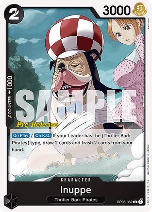 (OP06-082) Inuppe - Wings of the Captain Pre-Release Cards Normal