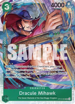 (ST12-003) Dracule Mihawk - Starter Deck 12: Zoro and Sanji Foil