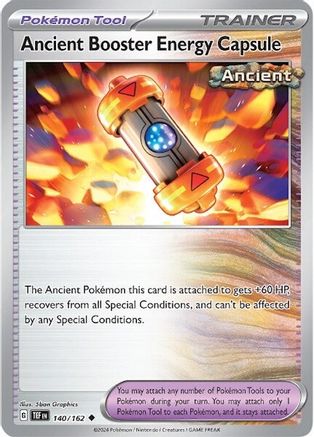 Ancient Booster Energy Capsule (140/162) - SV05 Temporal Forces Reverse Holofoil - Uncommon