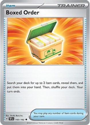 Boxed Order (143/162) - SV05 Temporal Forces - Uncommon