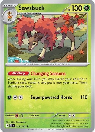 Sawsbuck (17/162) - SV05 Temporal Forces - Uncommon