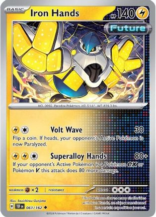 Iron Hands (61/162) - SV05 Temporal Forces Reverse Holofoil - Uncommon