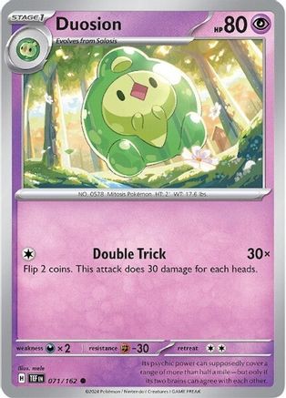 Duosion - 071/162 - SV05 Temporal Forces Reverse Holofoil