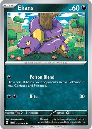 Ekans - 100/162 - SV05 Temporal Forces Reverse Holofoil