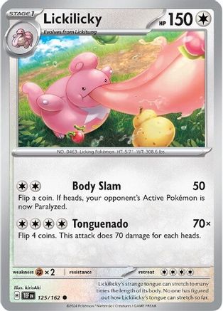 Lickilicky (125/162) - SV05 Temporal Forces Reverse Holofoil - Common