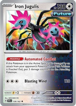 Iron Jugulis (139/162) - SV05 Temporal Forces Reverse Holofoil - Uncommon
