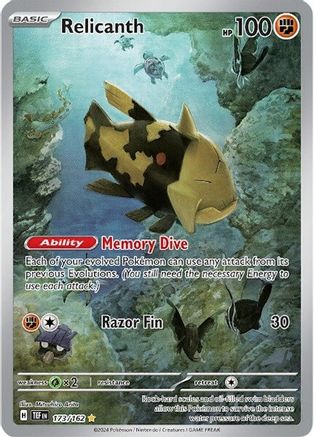 Relicanth (173/162) - SV05 Temporal Forces Holofoil - Illustration Rare