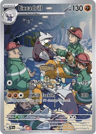 Excadrill 174/162 - SV05 Temporal Forces Holofoil - Illustration Rare