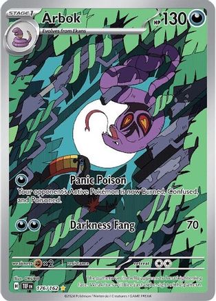 Arbok (176/162) - SV05 Temporal Forces Holofoil - Illustration Rare