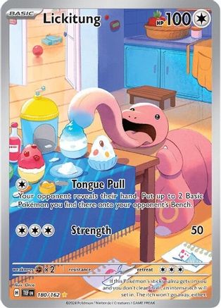 Lickitung (180/162) - SV05 Temporal Forces Holofoil - Illustration Rare