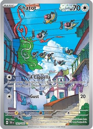 Chatot (181/162) - SV05 Temporal Forces Holofoil - Illustration Rare