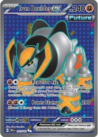 Iron Boulder ex (192/162) - SV05 Temporal Forces Holofoil - Ultra Rare