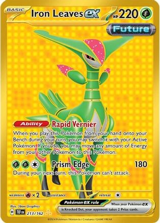 Iron Leaves ex (213/162) - SV05 Temporal Forces Holofoil - Hyper Rare