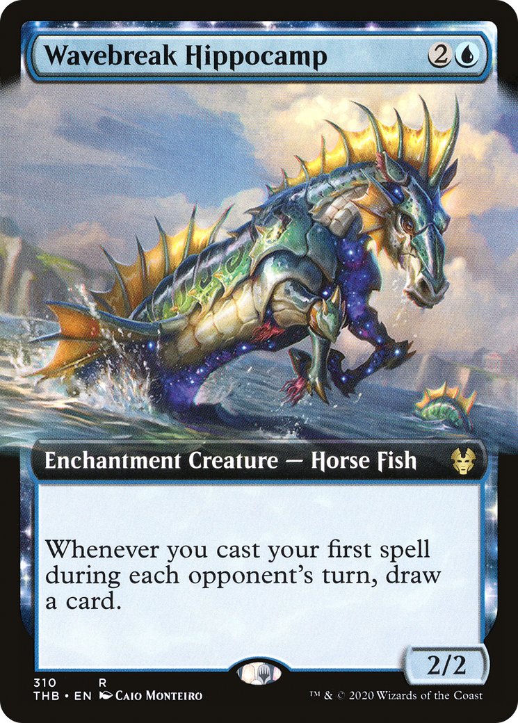 Wavebreak Hippocamp (Extended Art) (THB-310) - Theros Beyond Death: (Extended Art)