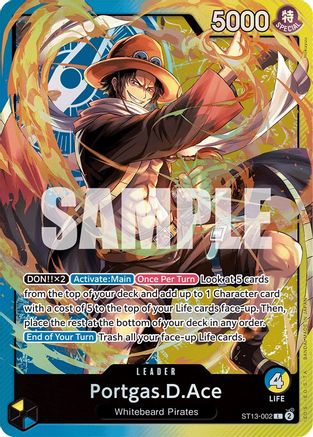 (ST13-002) Portgas.D.Ace (002) - Ultra Deck: The Three Brothers Foil