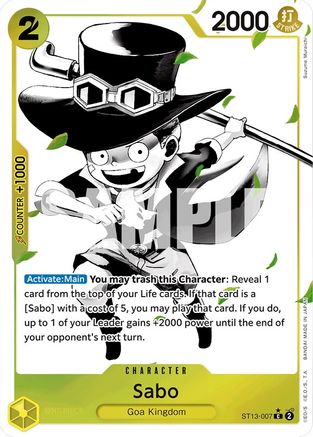 (ST13-007) Sabo (007) (Parallel) - Ultra Deck: The Three Brothers Foil