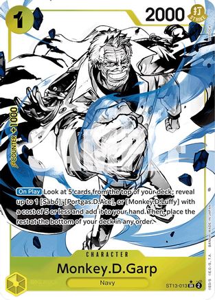 (ST13-013) Monkey.D.Garp (Parallel) - Ultra Deck: The Three Brothers Foil