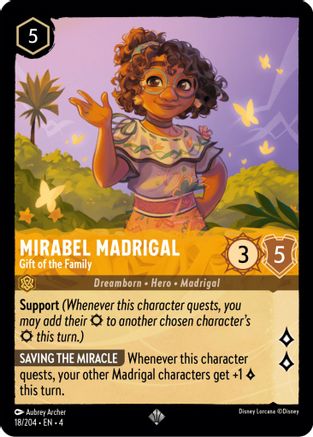 (018/204) Mirabel Madrigal - Gift of the Family - Ursula's Return Cold Foil