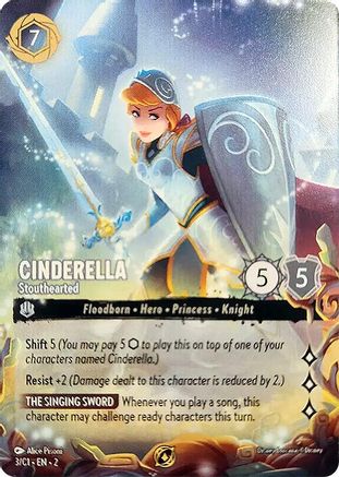 (003) Cinderella - Stouthearted - Disney Lorcana Promo Cards Normal