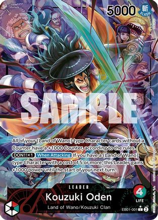 (EB01-001) Kouzuki Oden (Alternate Art) - Extra Booster: Memorial Collection Foil