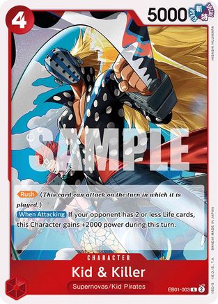 (EB01-003) Kid & Killer - Extra Booster: Memorial Collection Foil