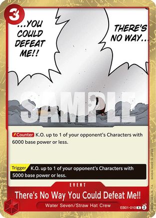 (EB01-010) There's No Way You Could Defeat Me!! - Extra Booster: Memorial Collection Foil