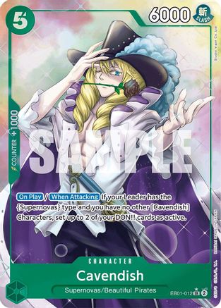 (EB01-012) Cavendish (Alternate Art) - Extra Booster: Memorial Collection Foil