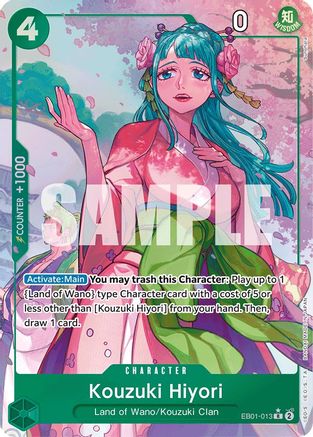 (EB01-013) Kouzuki Hiyori (Alternate Art) - Extra Booster: Memorial Collection Foil