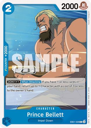 (EB01-026) Prince Bellett - Extra Booster: Memorial Collection Normal