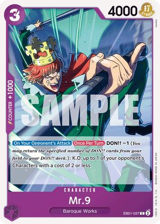 (EB01-037) Mr. 9 - Extra Booster: Memorial Collection - Normal