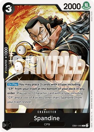 (EB01-043) Spandine - Extra Booster: Memorial Collection - Foil