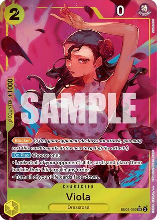 (EB01-052) Viola (Alternate Art) - Extra Booster: Memorial Collection - Foil