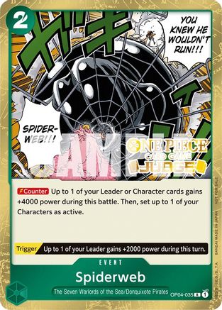 (OP04-035) Spiderweb (Judge Pack Vol. 3) - One Piece Promotion Cards Foil