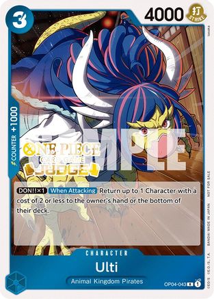 (OP04-043) Ulti (Judge Pack Vol. 3) - One Piece Promotion Cards Foil
